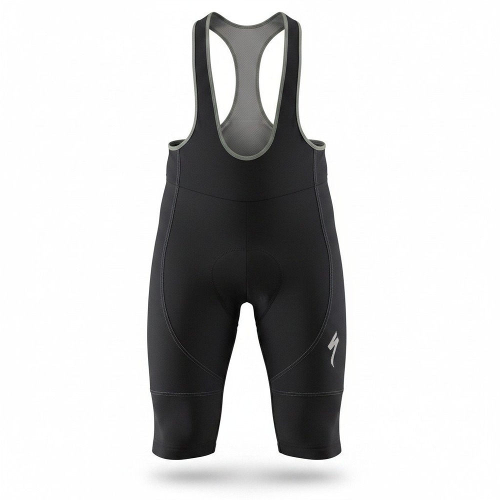 Specialized Mens Cycling Bib Shorts XL Black Padded Chamois Tactel Lycra Bike